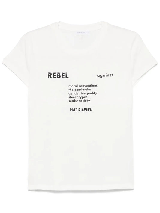 Raised-Text T-Shirt
