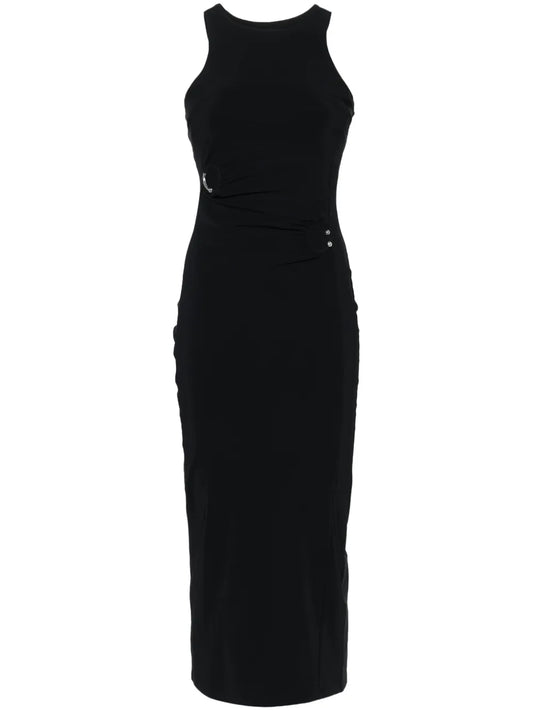 Piercing-Detail Midi Dress