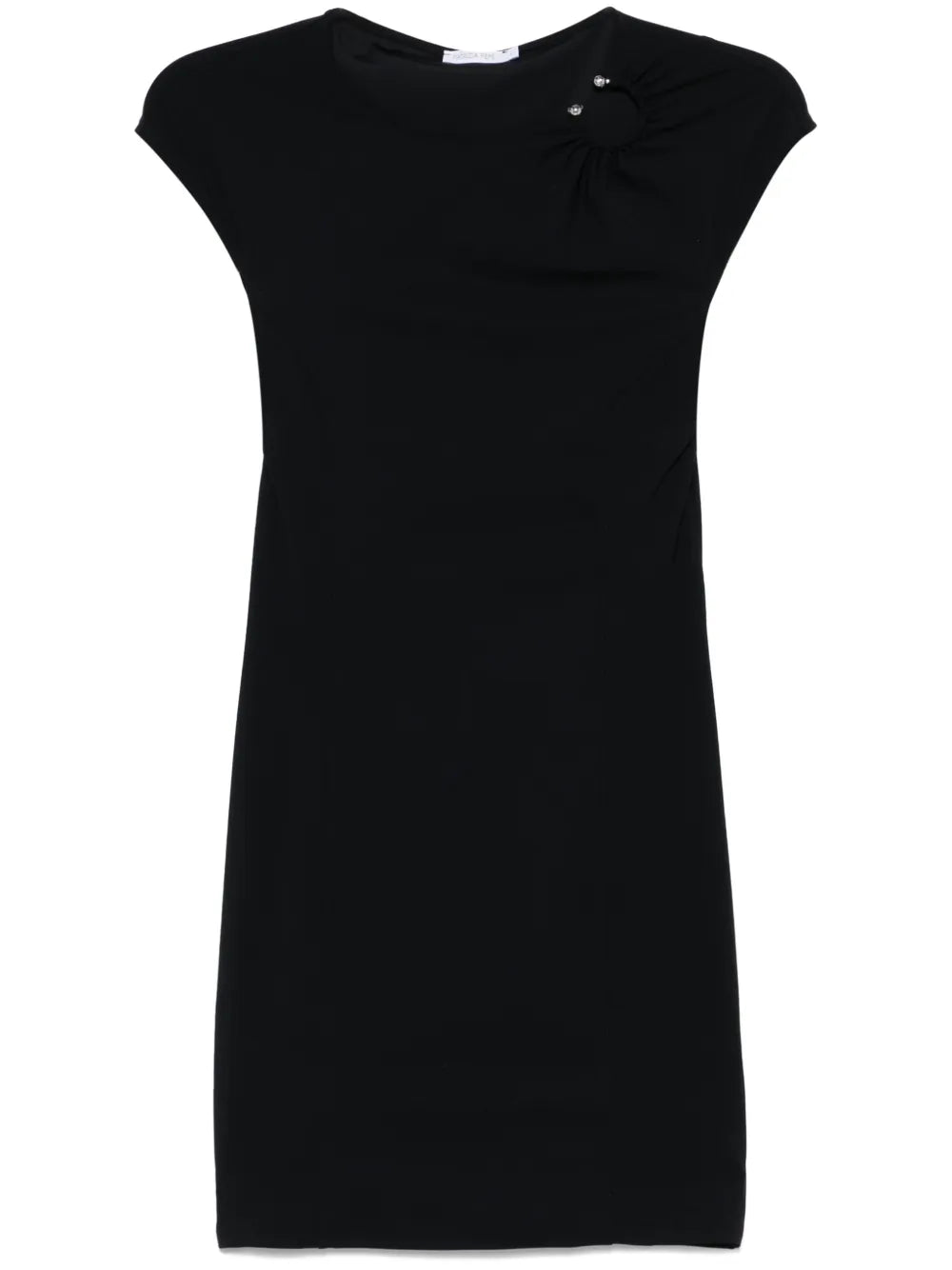 Piercing-Detail Mini Dress