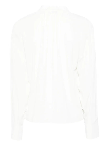 Cufflink-Detail Blouse