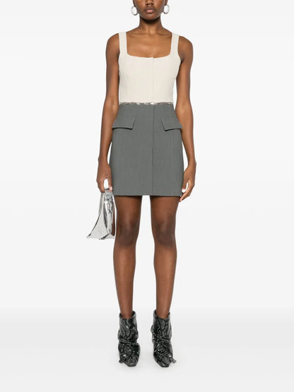 Zipped Mini Dress