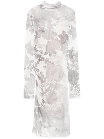 Floral-Print Mini Dress