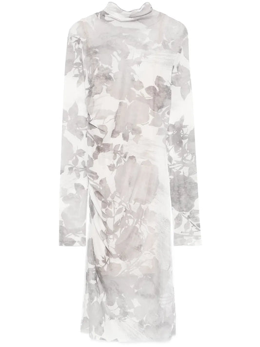 Floral-Print Mini Dress