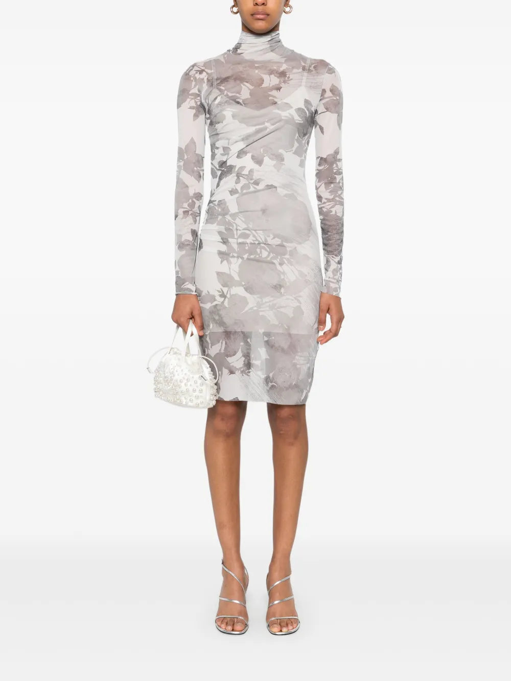Floral-Print Mini Dress