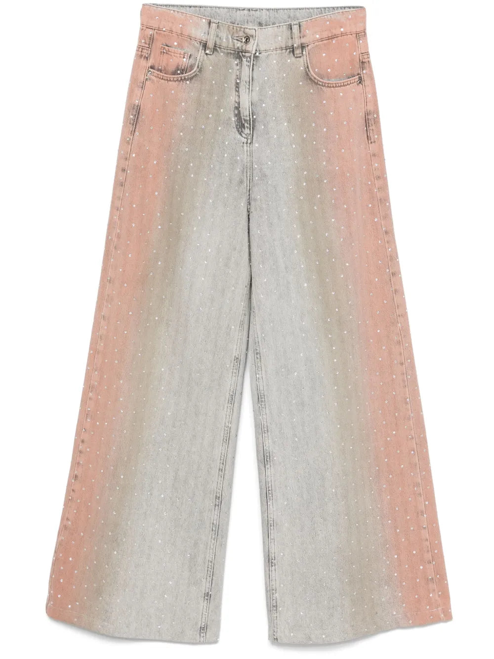 Rhinestone-Embellished Jeans
