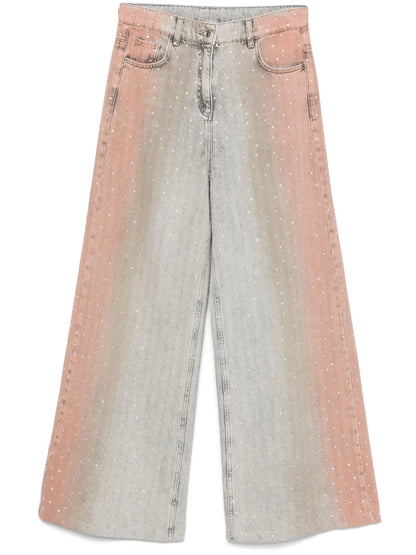 Rhinestone-Embellished Jeans