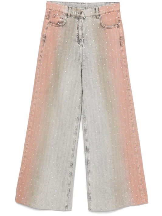 Rhinestone-Embellished Jeans