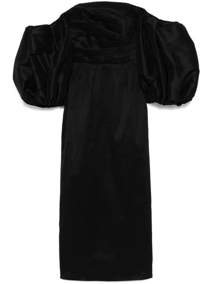 Puff-Sleeves Maxi Dress