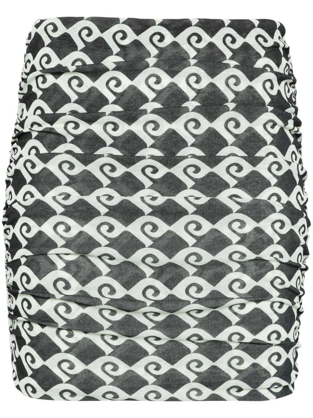 Geometric-Print Mini Skirt