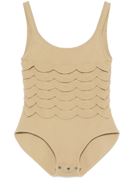 Textured Knitted Bodysuit