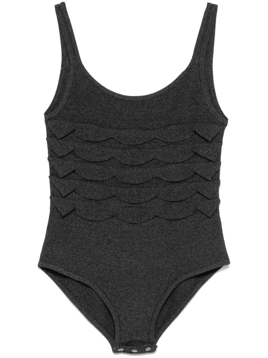 Textured Knitted Bodysuit