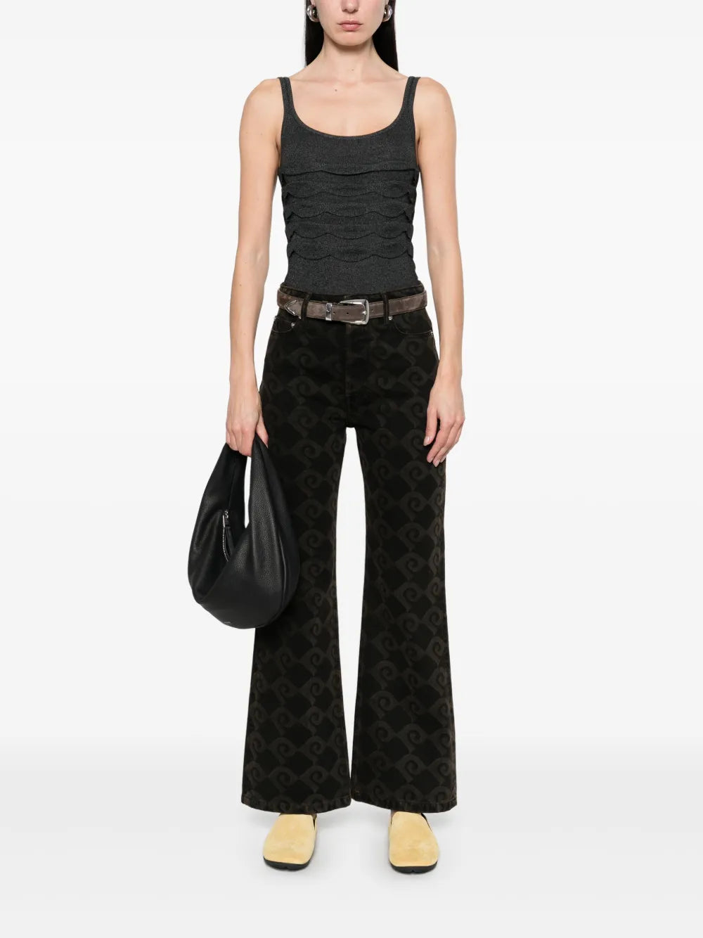 Textured Knitted Bodysuit