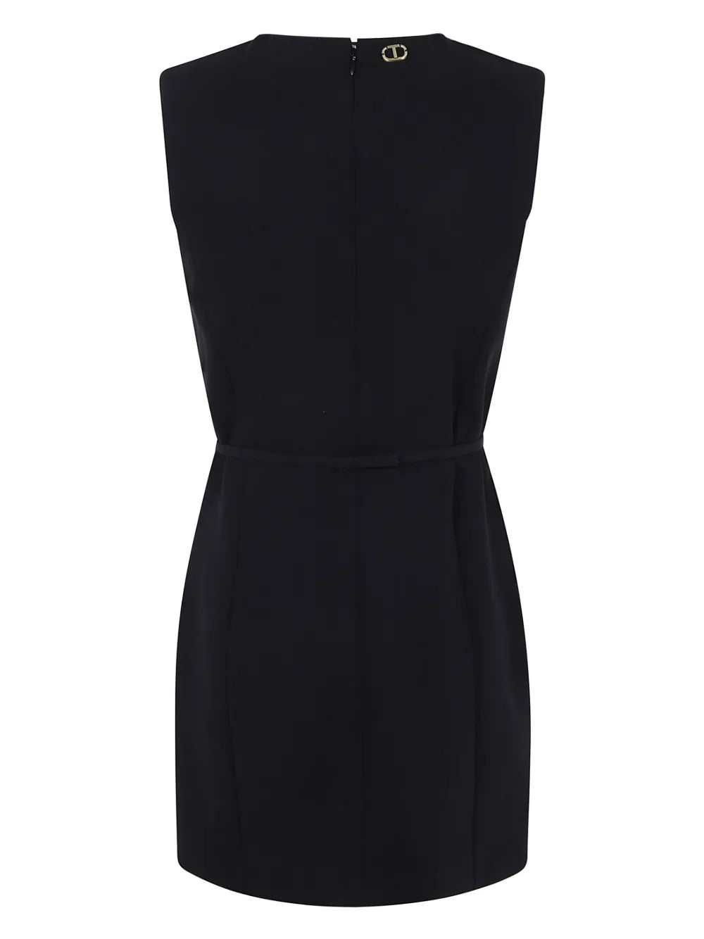 Logo-Plaque Sleeveless Mini Dress