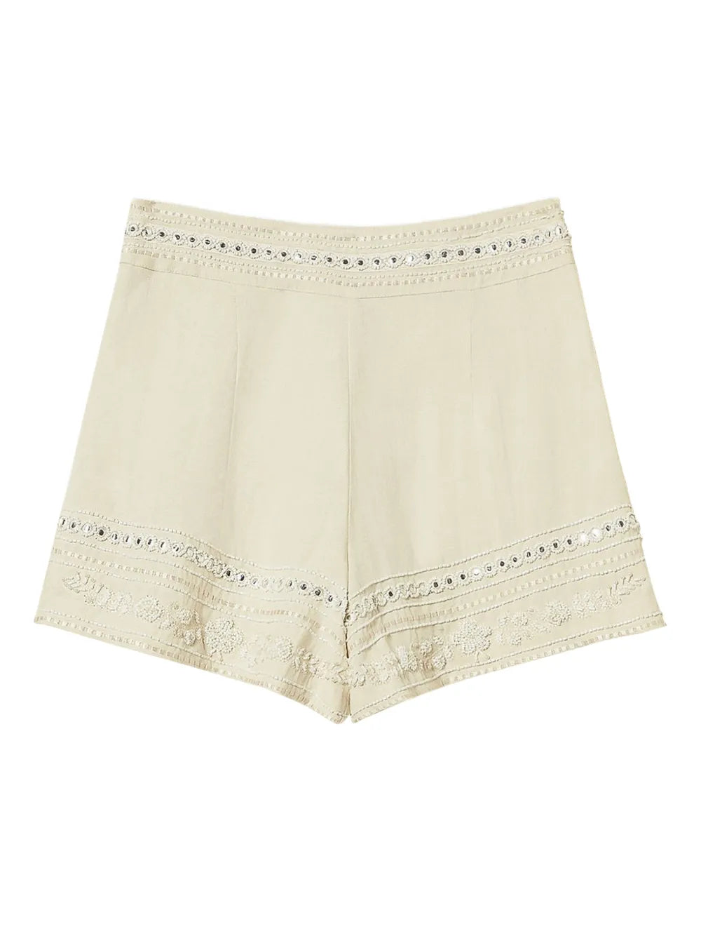 Embroidered-Detail Shorts
