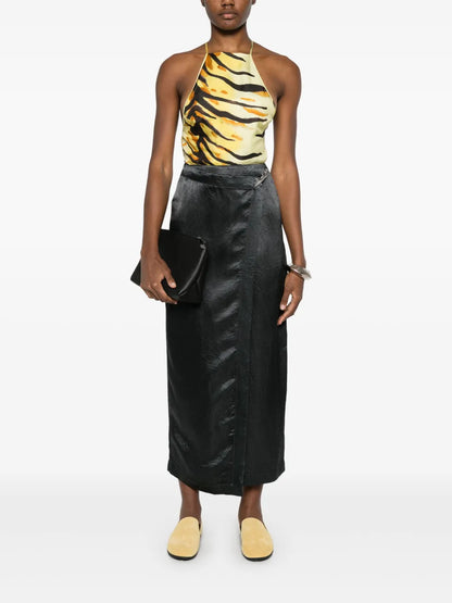 Wrap Midi Skirt