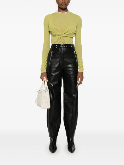 Buckle-Detail Trousers