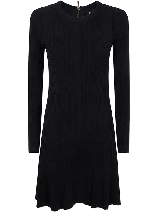 Fine-Ribbed Mini Dress