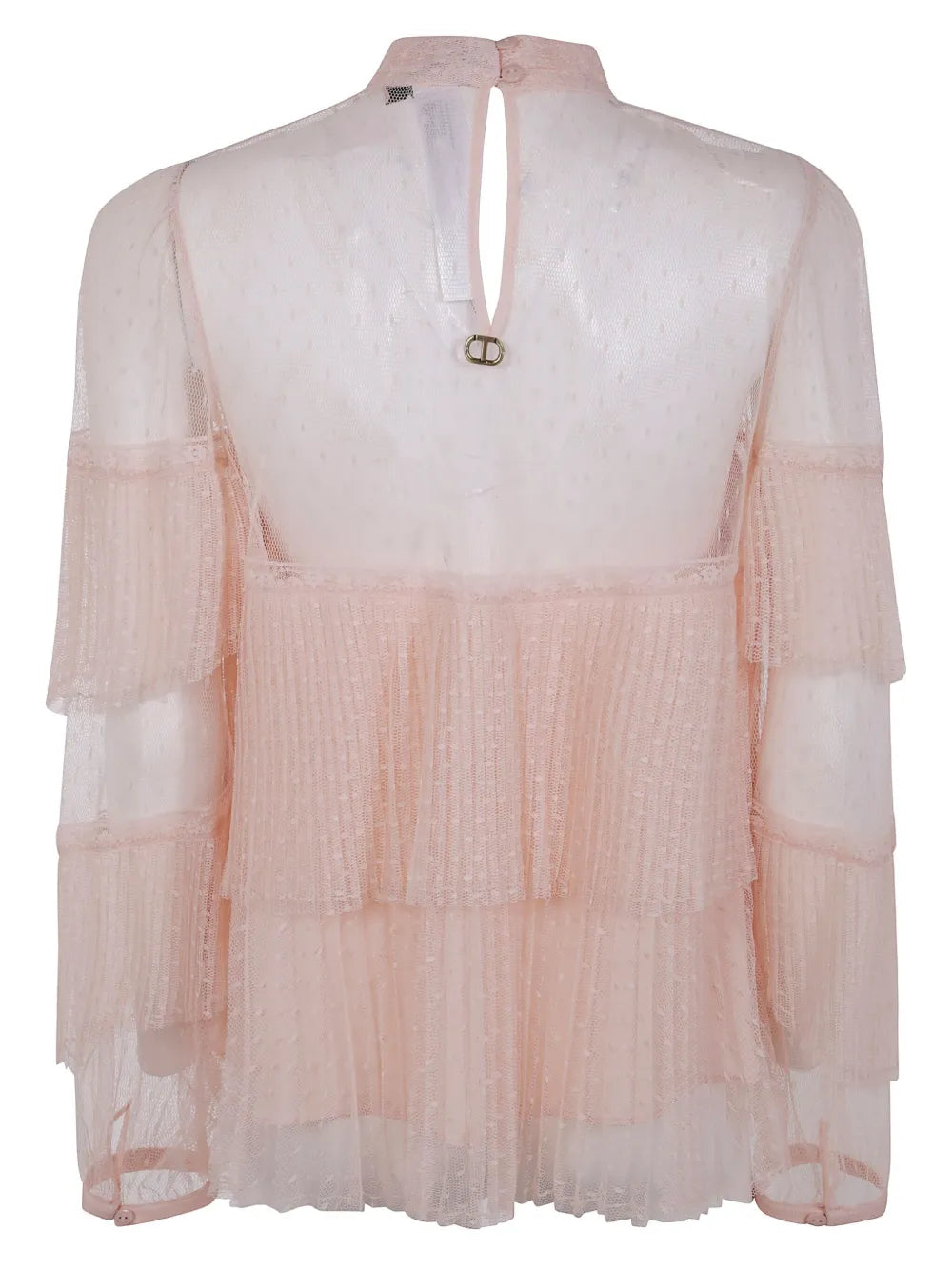 Ruffled Tulle Blouse