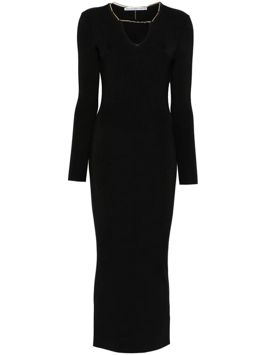 Plate Chain-Detailed Maxi Dress