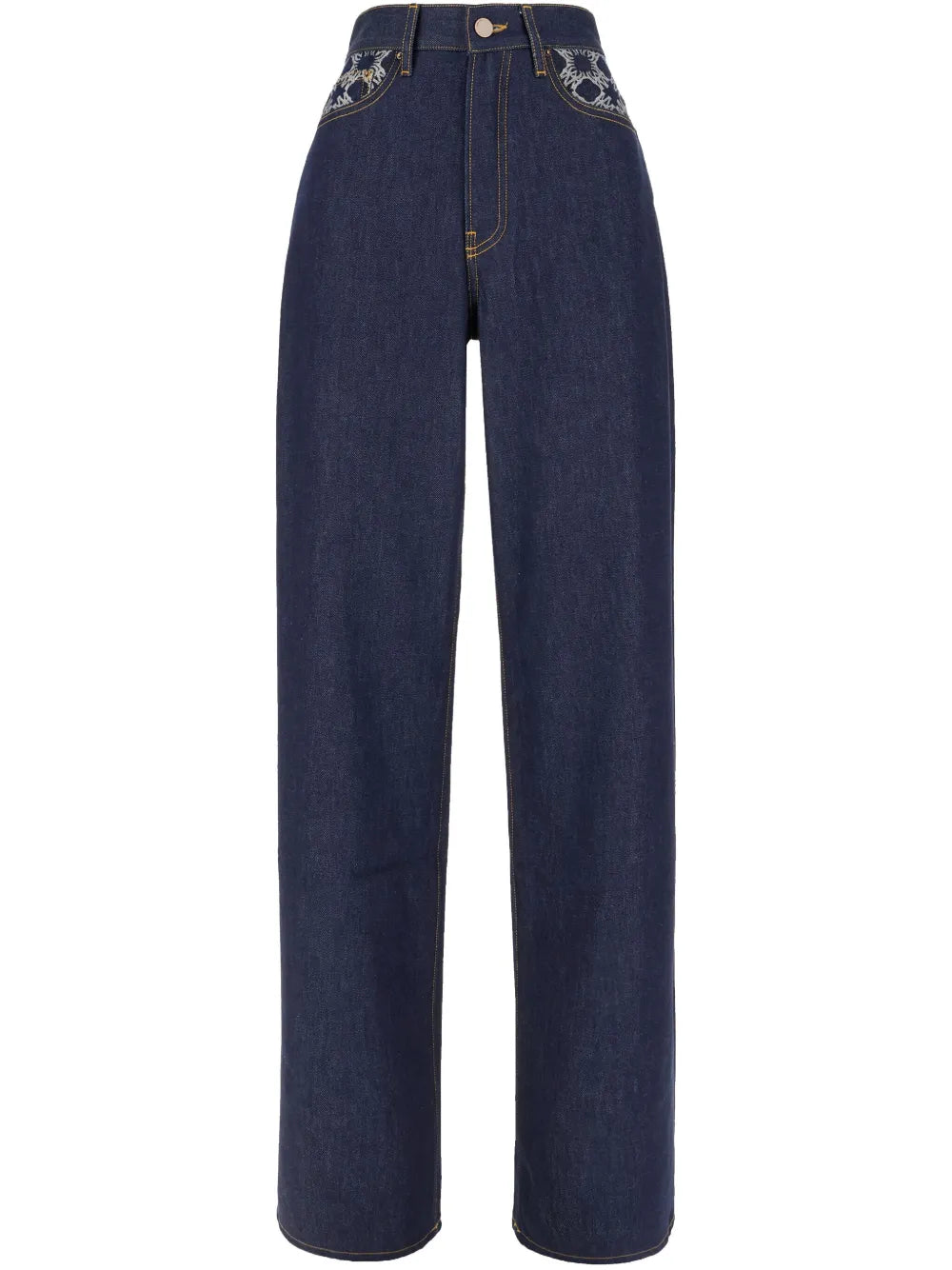 Monogram Straight Jeans