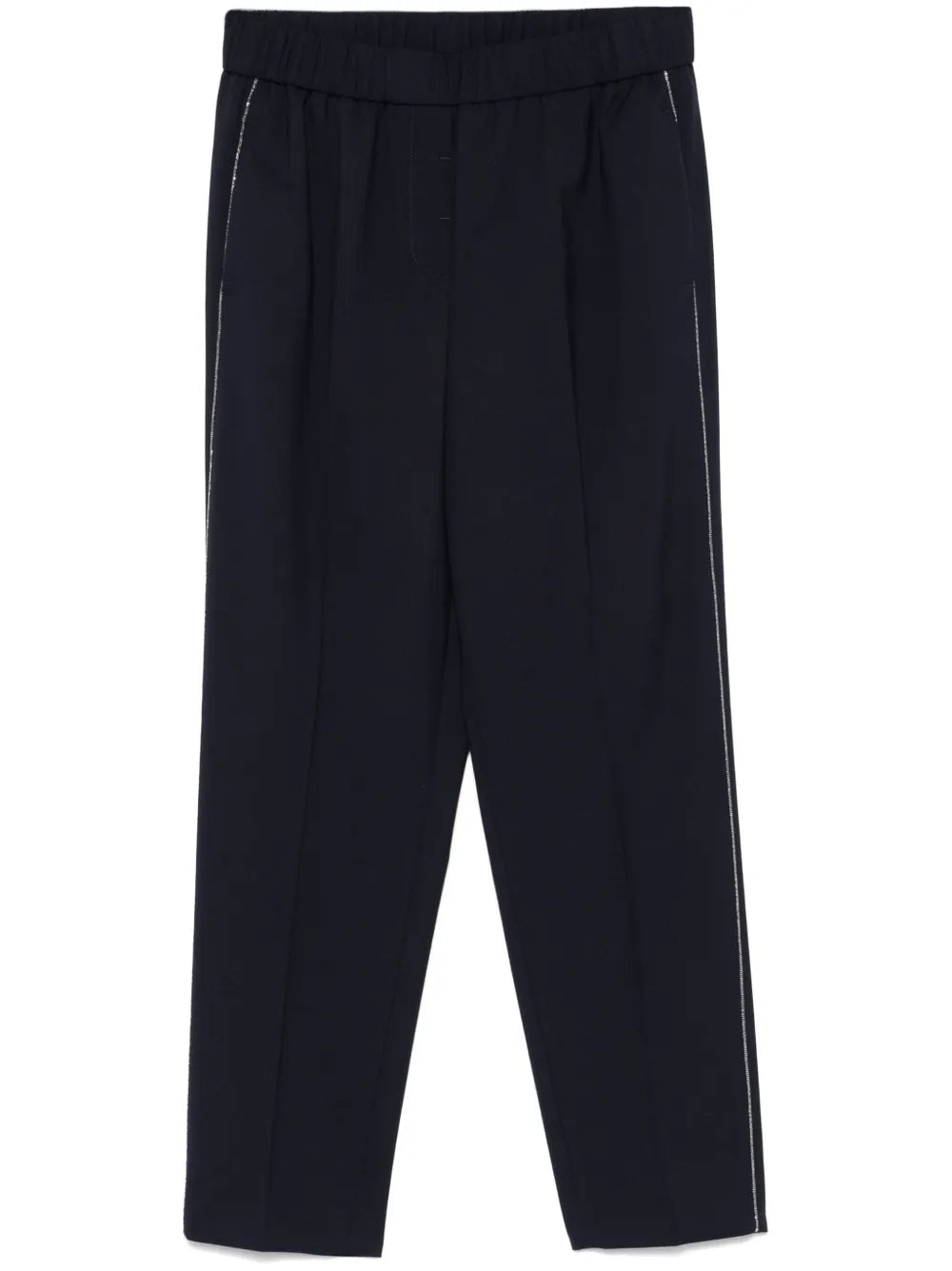 Beaded-Trim Trousers