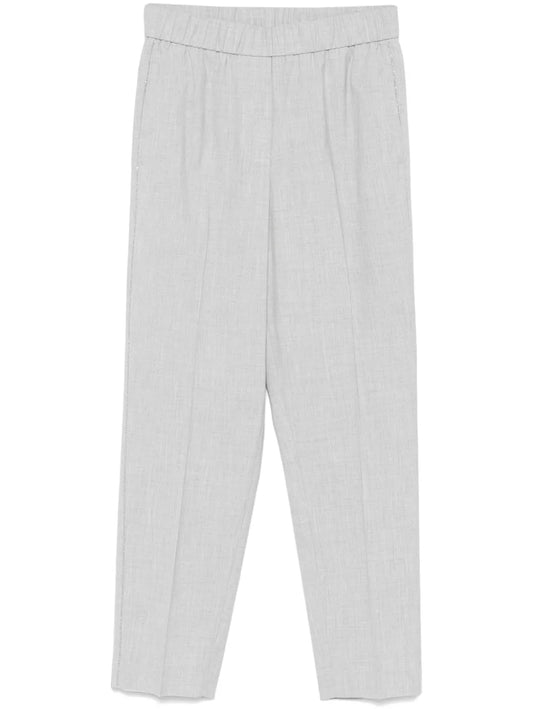 Beaded-Trim Trousers