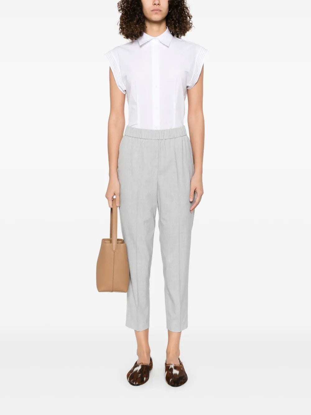 Beaded-Trim Trousers