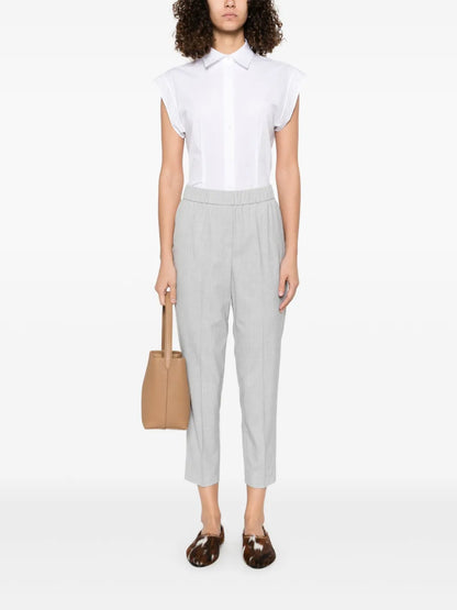 Beaded-Trim Trousers