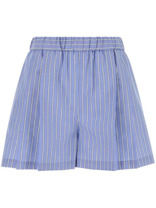 Embroidered Poplin Shorts