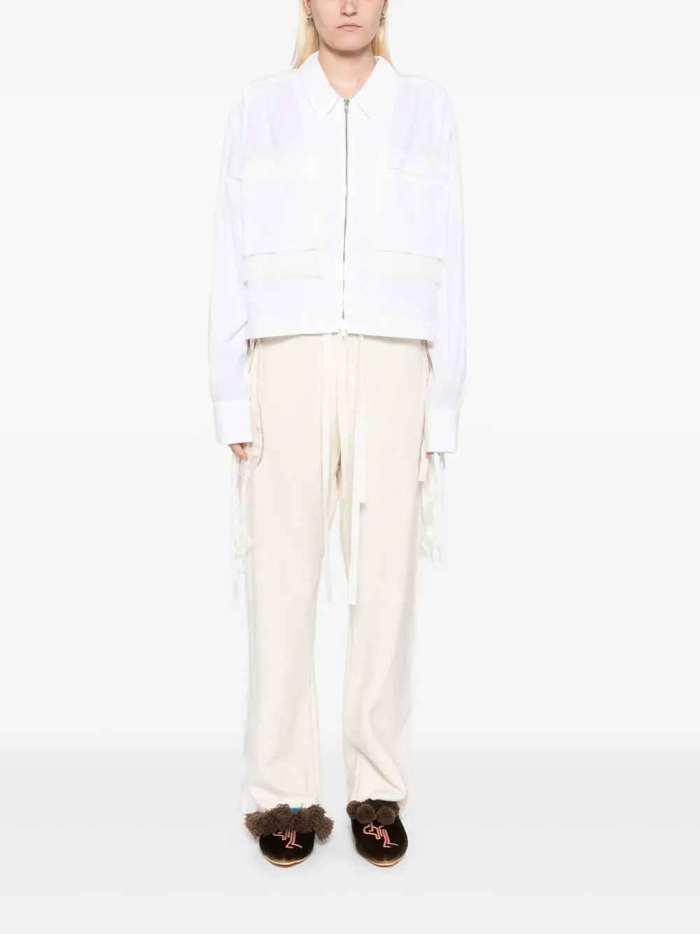 Raw-Edge Trousers