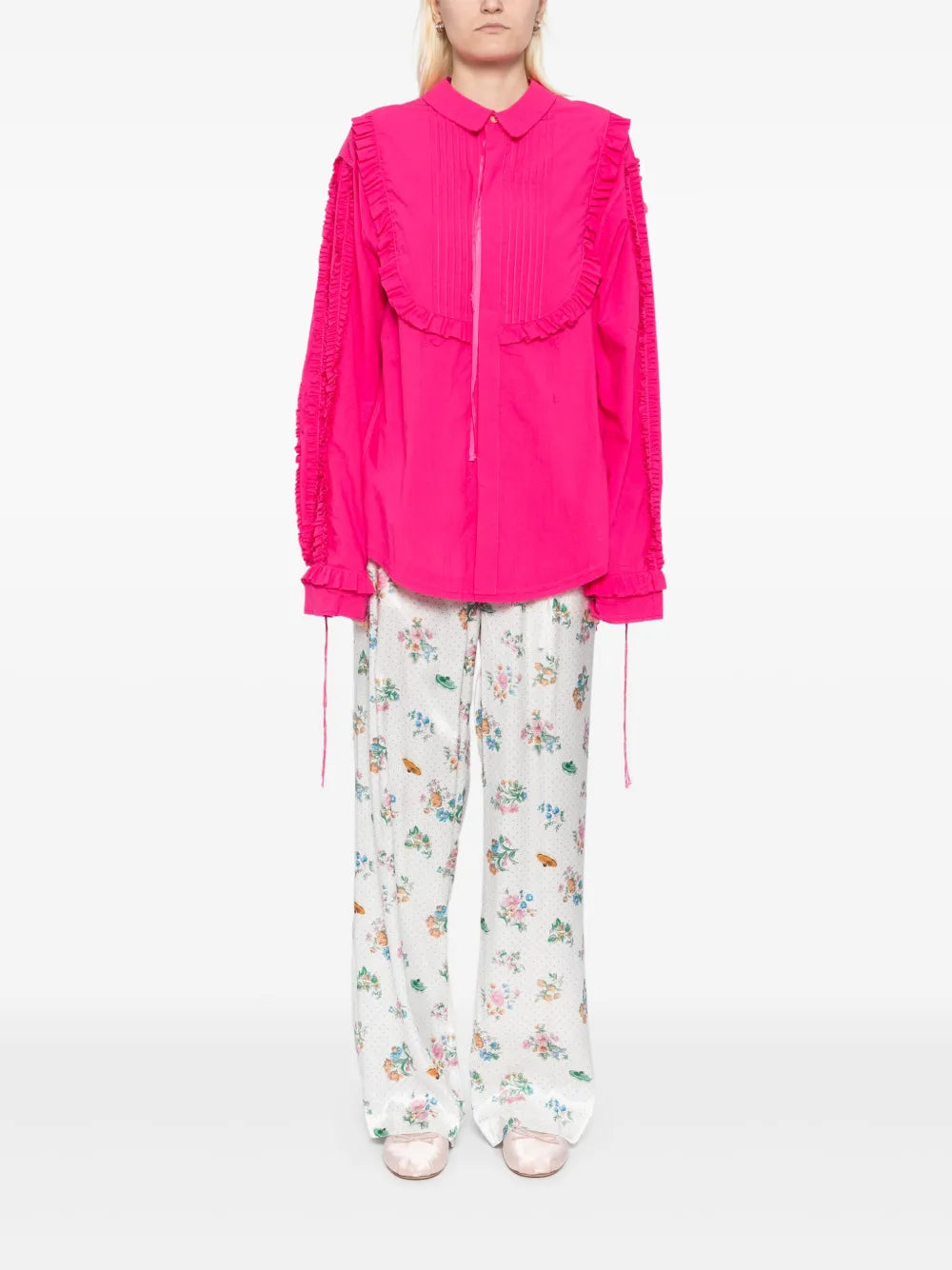 Elasticated-Drawstring Trousers