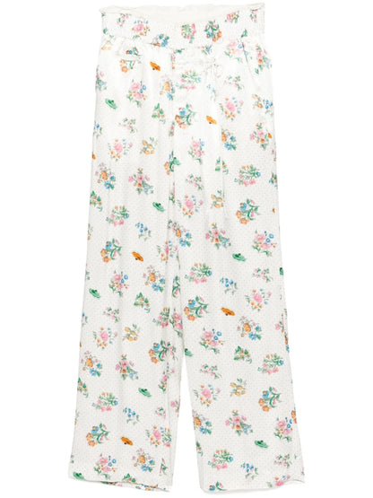 Elasticated-Drawstring Trousers