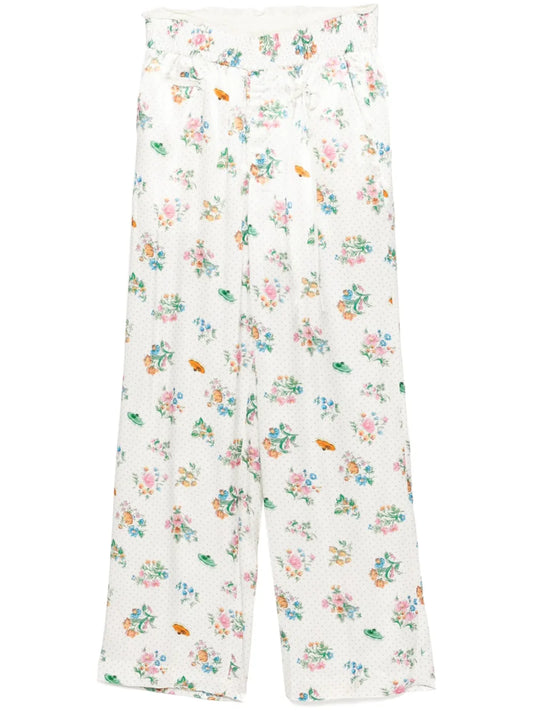 Elasticated-Drawstring Trousers