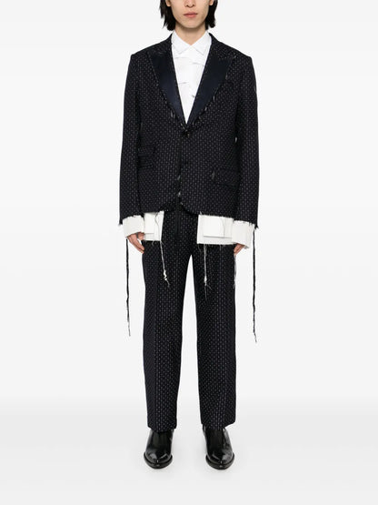 Shoulder-Strap Tailored Trousers