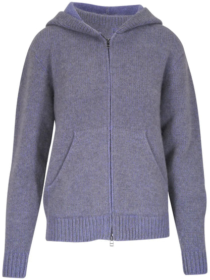Knitted Zipped Hoodie