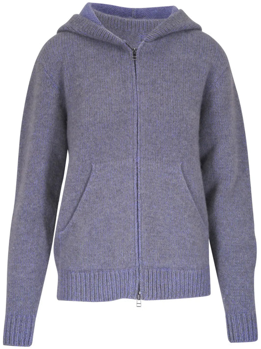 Knitted Zipped Hoodie