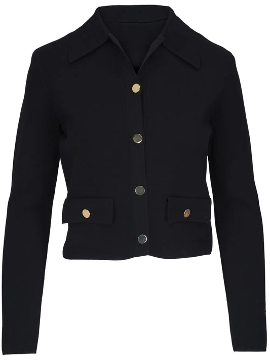 Buttoned Cropped Jacket