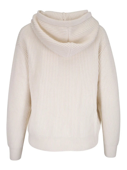 Ribbed-Knit Hoodie