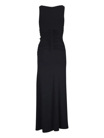 Ruched-Detailing Midi Dress