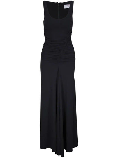 Ruched-Detailing Midi Dress