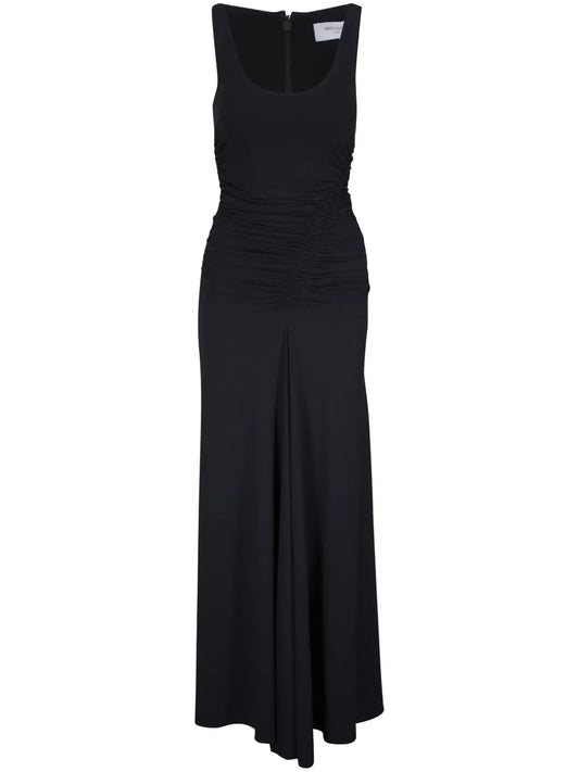 Ruched-Detailing Midi Dress