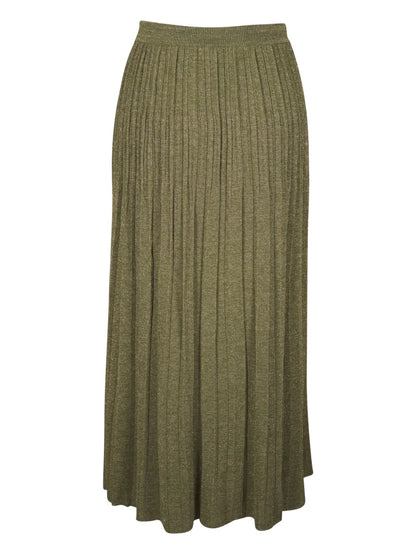 Pleated Maxi Skirt