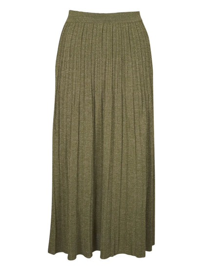 Pleated Maxi Skirt