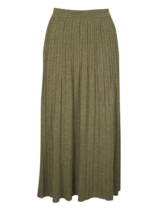 Pleated Maxi Skirt