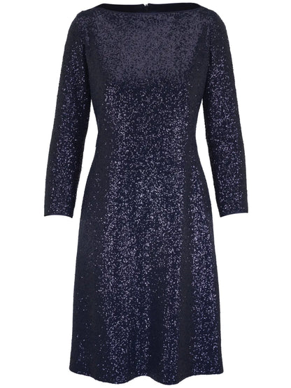 Sequin-Embellished Midi Dress