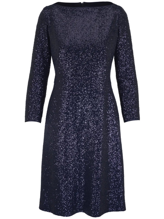 Sequin-Embellished Midi Dress