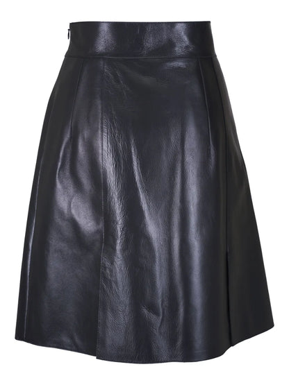 Leather Midi Skirt