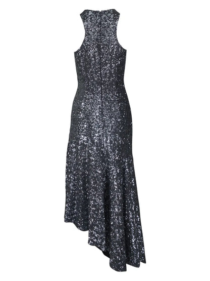 Lurex Asymmetric Dress