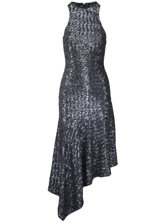 Lurex Asymmetric Dress