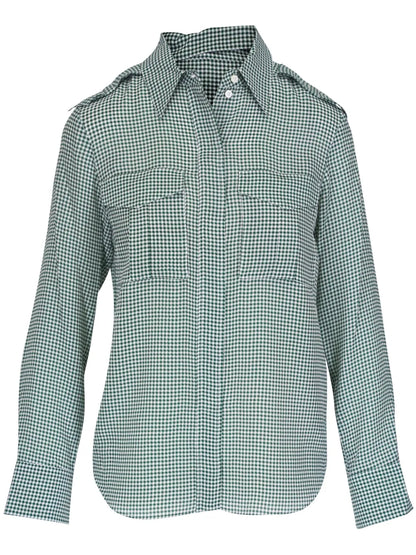 Gingham-Print Shirt